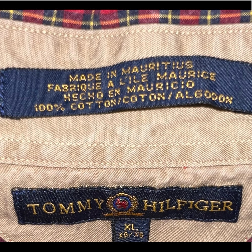 ♥️♥️TOMMY HILFIGER PLAID DRESS SHIRT♥️♥️ - Picture 6 of 7